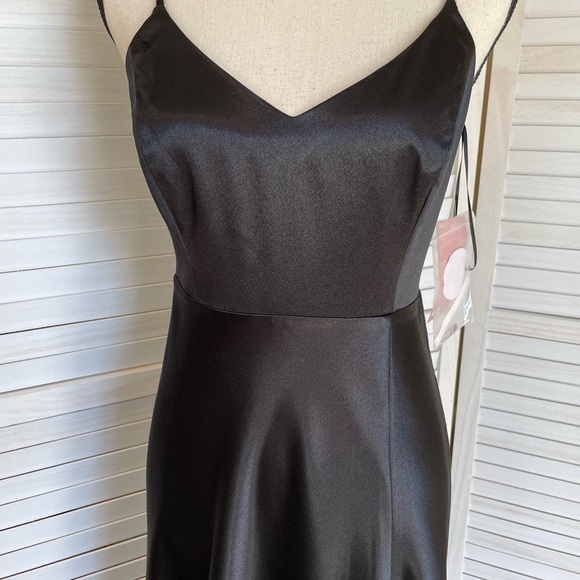 Birdy Grey Women's Size S Black Jay Maxi Dress Adjustable Straps Formal Prom - Picture 4 of 15